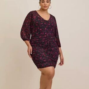 Torrid Mini Mesh Button Shirt Dress